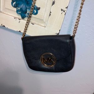 Black Michael Kors body crossover purse